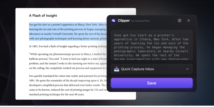 NotionFlow suite interface
