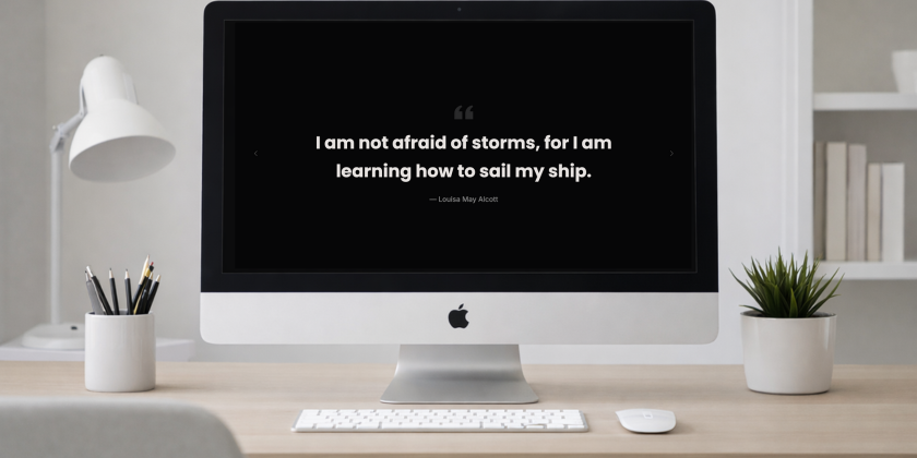 MinimalQuote App interface